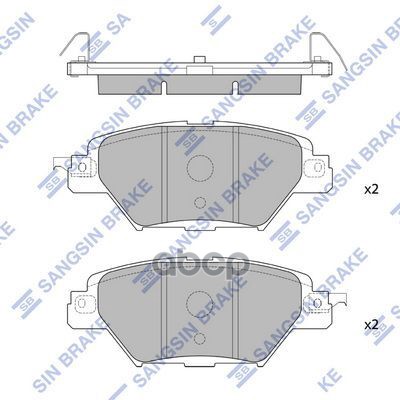 Колодки тормозные (Сзади) Mazda CX-8 17-22 / CX-9 15- Sangsin brake арт. SP4120