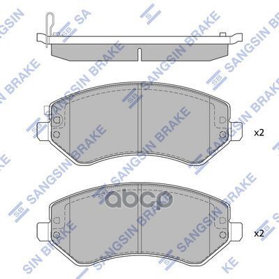 Колодки передние CHRYSLER VOYAGER IV 3.3/3.8 SP4170 Sangsin brake арт. SP4170