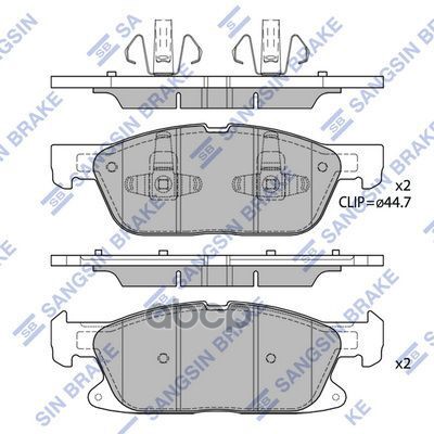 Колодки передние FORD GALAXY 2015- SP4251 Sangsin brake арт. SP4251