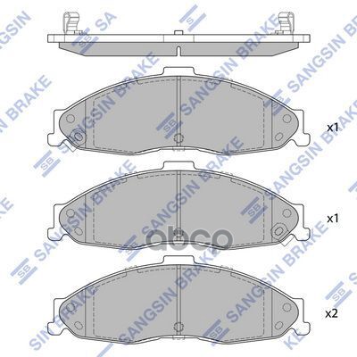 Колодки Тормозные Chevrolet Camaro 98- Перед. Sangsin Brake Sp4300 Sangsin brake арт. SP4300