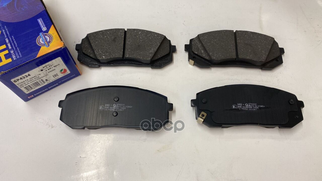 Колодки тормозные (Спереди) Hyundai Sonata 19-23 / Tucson 21- Sangsin brake арт. SP4334