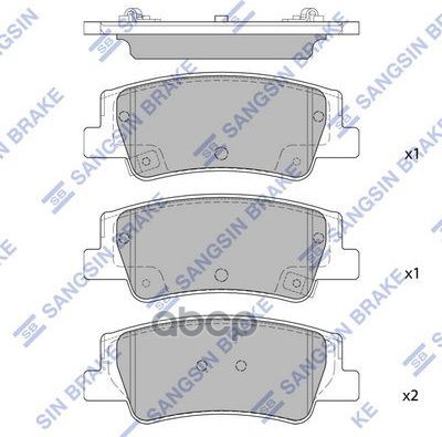 Колодки торм.дисковые Hi-Q HYUNDAI SONATA (DN8) 19- R Sangsin brake арт. sp4335