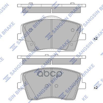 Колодки тормозные дисковые передние Sangsin brake арт. SP4357