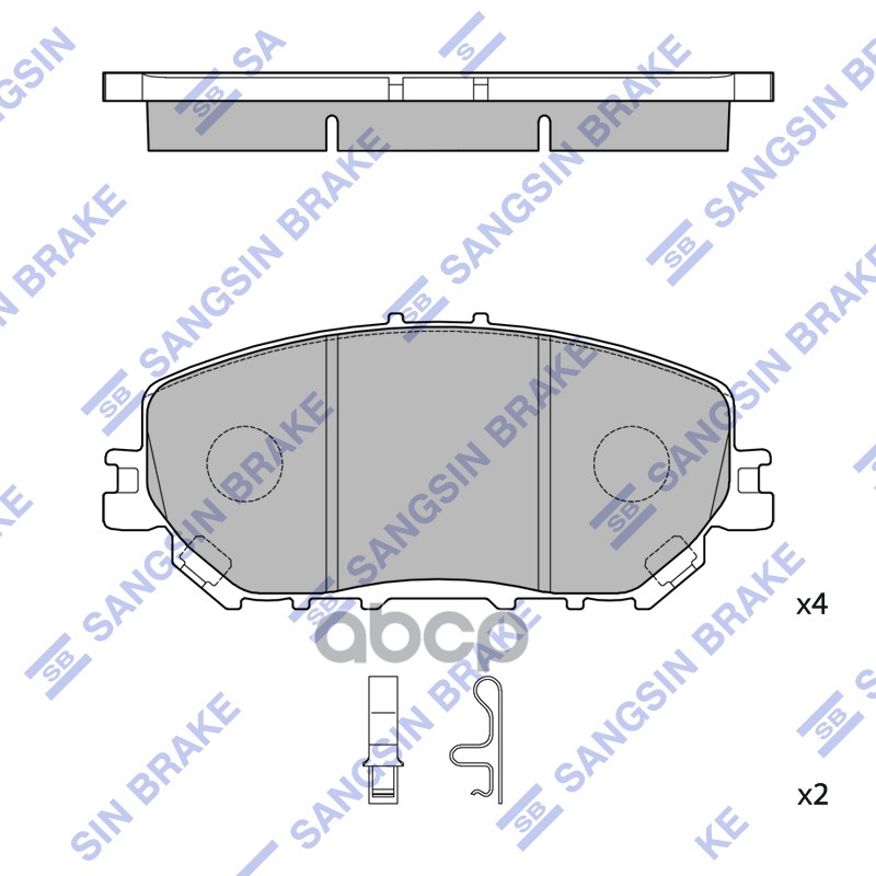 Тормозная колодка SP4489 Sangsin brake арт. SP4489