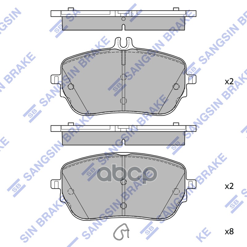 Колодки тормозные дисковые Sangsin brake арт. SP4498