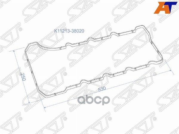 Прокладка клапанной крышки Toyota Land Cruiser (J200) 07-21 1URFE;3URFE / Lexus GX 09-23 1URFE;3URFE Sat арт. K11213-38020