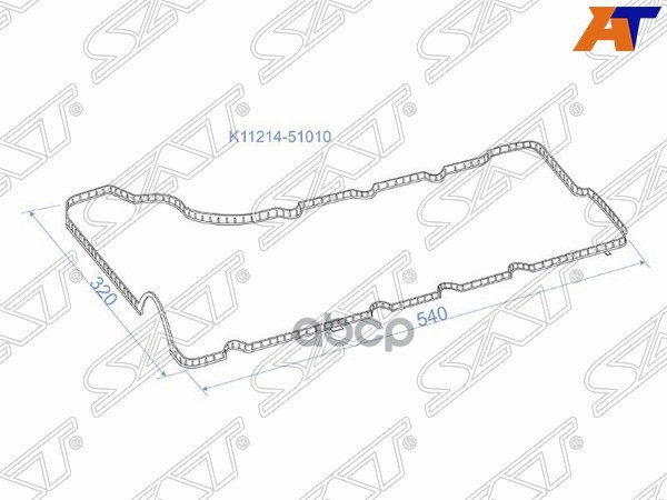 Прокладка клапанной крышки Toyota Land Cruiser (J200) 07-23 1VDFTV / Lexus LX 15-23 1VDFTV Sat арт. K11214-51010