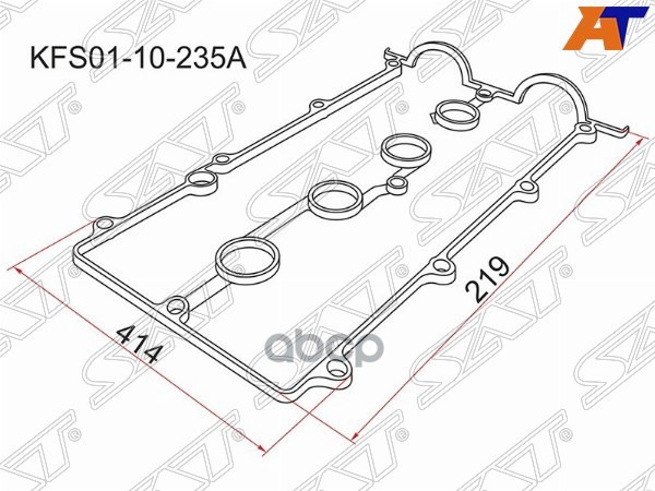 Прокладка клапанной крышки Mazda 323 98-03 / 626 97-02 FP;FPDE;FS;FSZE Sat арт. KFS01-10-235A