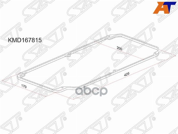 Прокладка клапанной крышки Mitsubishi Colt 92-96 / Emeraude 92-96 4G92;4G93 Sat арт. KMD167815