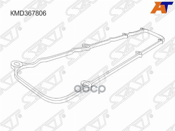 Прокладка клапанной крышки Mitsubishi Lancer 03-10 / Aspire 98-02 4G93 Sat арт. KMD367806