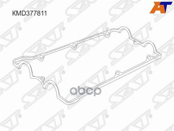 Прокладка клапанной крышки Mitsubishi Colt 02-12 4G15;4G19 Sat арт. KMD377811