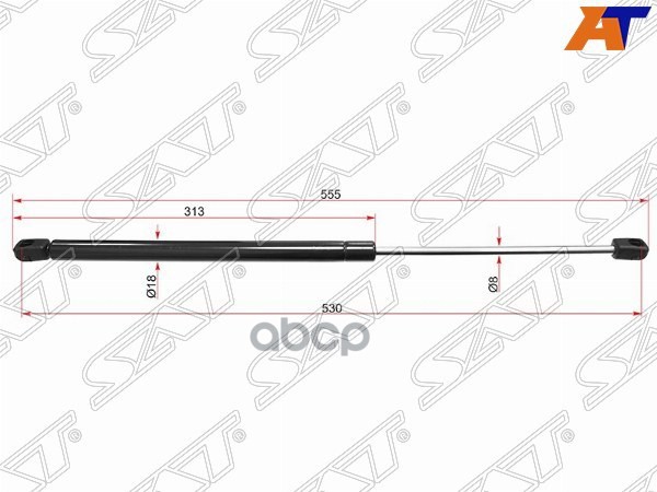 Амортизатор крышки багажника Opel Astra 98-09 (Справа=Слева) Sat арт. ST-0132677