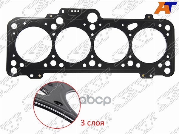 Прокладка головки блока цилиндров Volkswagen Golf 91-99 / Passat 93-97 1X;1Y;AAZ;AEF;AEY (Металл) Sat арт. ST-028 103 383 BD