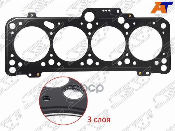 Прокладка головки блока цилиндров Volkswagen Golf 91-99 / Jetta 91-98 1X;1Y;5AE;AAZ;ABL;ADE;ADG;AEF; Sat арт. ST-028 103 383 BK