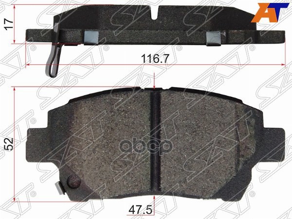 Колодки тормозные (Спереди) Toyota Allion (T240) 01-07 / Corolla 00-07 Sat арт. ST-04465-32230