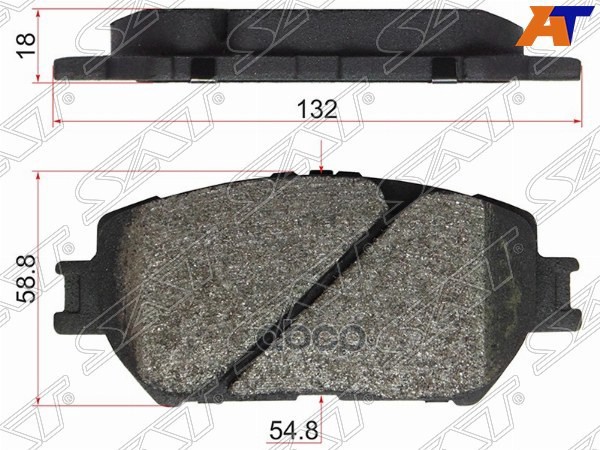 Колодки тормозные (Спереди) Toyota Camry (XV30) 01-06 / Crown 03-08 Sat арт. ST-04465-33240