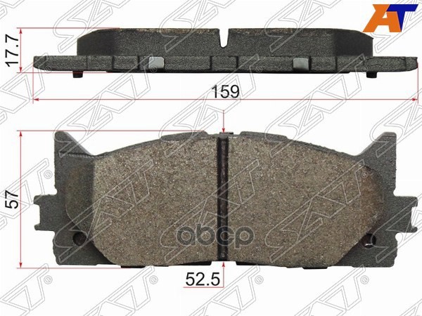 Колодки тормозные (Спереди) Toyota Camry (XV40,XV50) 01-21 / Lexus ES 06-18 Sat арт. ST-04465-33450