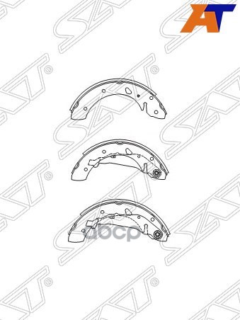 Колодки тормозные барабанные Toyota Avensis (T220) 97-03 Sat арт. ST-04495-05030