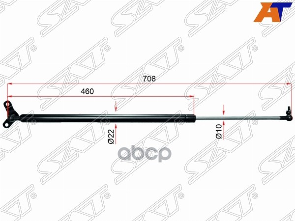 Амортизатор крышки багажника Honda Stream 00-06 (Справа) Sat арт. ST-04741-S7A-000