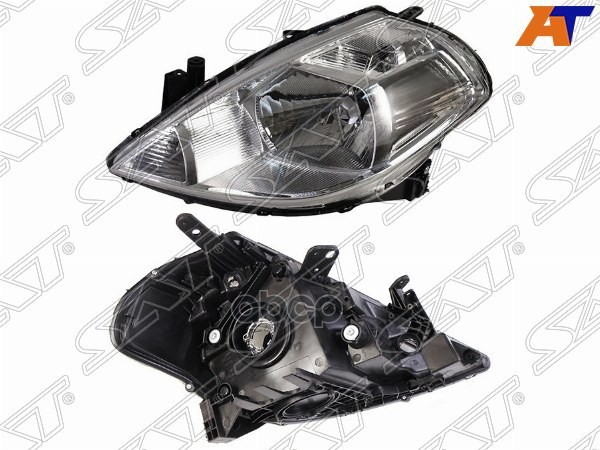 Фара Nissan Tiida 04-10 (Слева/ Галоген/ Ручная регулировка) Sat арт. ST-115-1116L