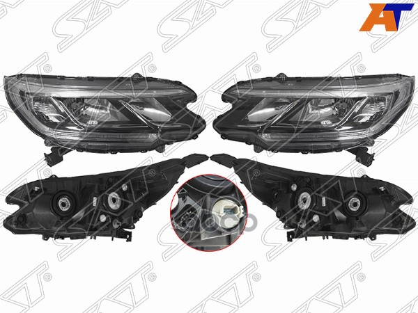 Фара Honda Cr-V 15-18 С Электрокорректором (Комплект) Sat арт. ST1171129