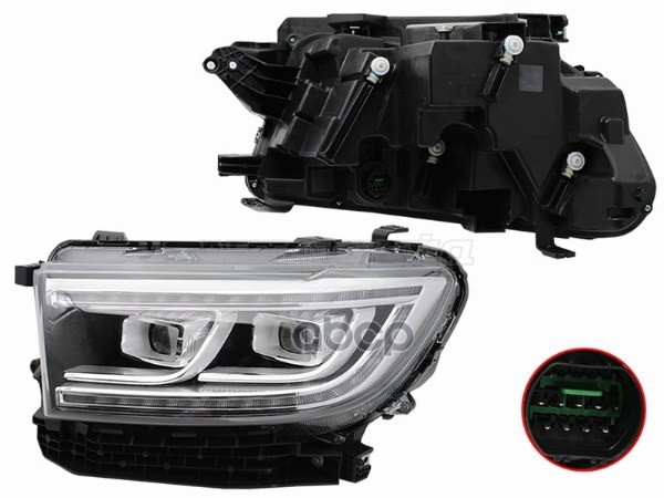 Фара Great Wall Poer 21- (Слева/ LED/ ДХО/ С электрокорректором) Sat арт. ST-11-GWPRL