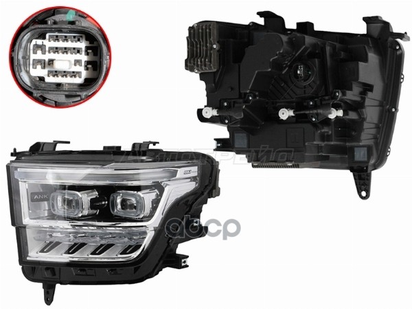 Фара Tank 500 21- (Слева/ LED/ С электрокорректором) Sat арт. ST-11-TNK500L