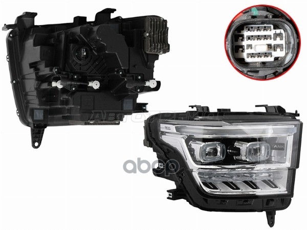 Фара Tank 500 21- (Справа/ LED/ С электрокорректором) Sat арт. ST-11-TNK500R