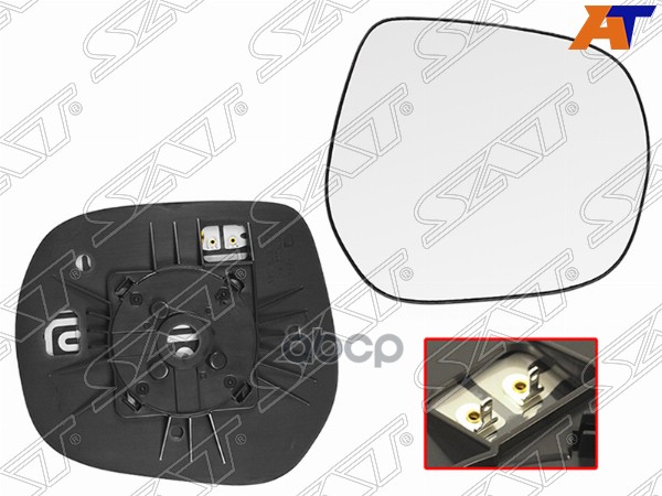 Полотно зеркала Toyota Land Cruiser (J200) 07-21 / Land Cruiser Prado (J150) 09-20 (Справа/ Обогрев) Sat арт. ST-121-0102
