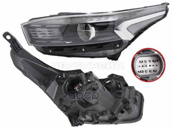 Фара Kia Cerato 21- (Слева/ Галоген/ ДХО/ С электрокорректором) Sat арт. ST-123-1156DL