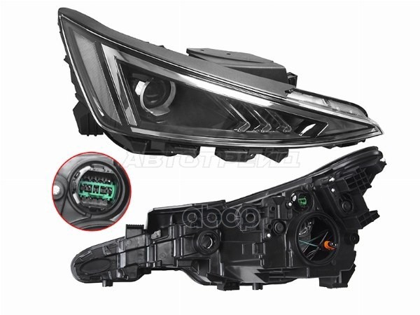 Фара Hyundai Elantra 18-20 (Справа/ Галоген/ ДХО/ С электрокорректором) Sat арт. ST-13-0024