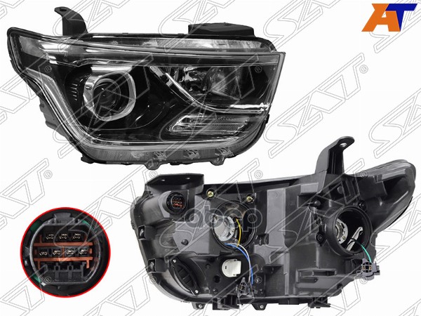 Фара Hyundai Grand Starex 17-22 / H1 17-22 (Справа/ Галоген/ С электрокорректором/ Линза) Sat арт. ST-13-0026