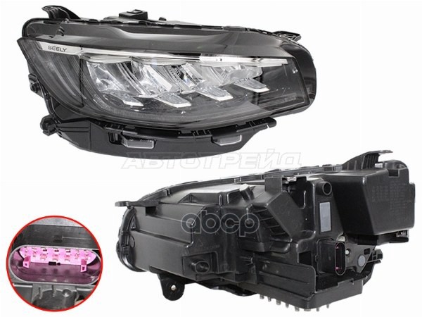 Фара Geely Atlas Pro 21- / Azkarra 20- (Справа/ LED/ С электрокорректором) Sat арт. ST-13-GLATSPRR