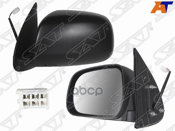 Зеркало Toyota Hilux Pick Up 04-11 / Fortuner 04-11 (Слева/ Регулировка/ 3 Контакта) Sat арт. ST-16-0075