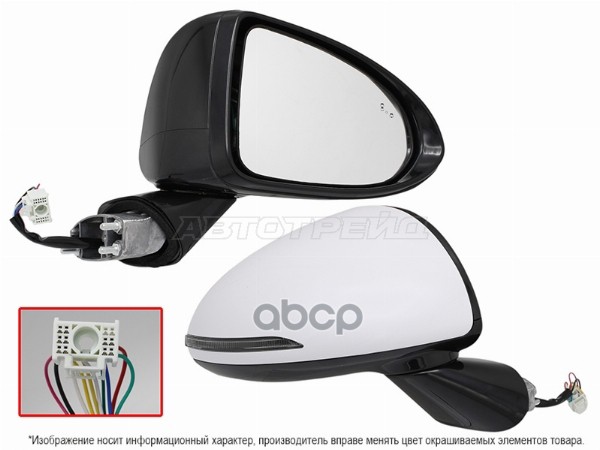 Зеркало Hyundai Sonata 19-23 (Справа/ Обогрев/ Регулировка/ Повторитель поворота/ Складывание/ Слепа Sat арт. ST-16-0152