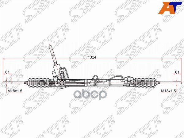 Рейка рулевая FORD MONDEO IV 07-14 Sat арт. ST-1749757
