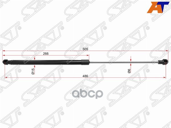 Амортизатор крышки багажника Ford Focus 10-19 (Справа=Слева) Sat арт. ST-1832239