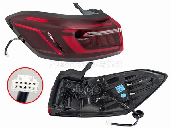 Фонарь задний Chery Tiggo 8 Pro 21- (Слева/ LED) Sat арт. ST-18-CHTG8PROL