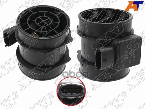 Датчик расхода воздуха Opel Astra 98-13 / Vectra 95-08 Sat арт. ST-194-0033