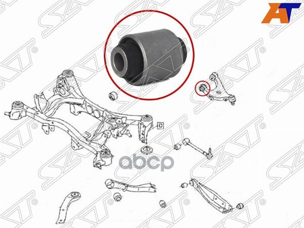 Сайлентблок рычага Subaru Forester 07-19 / Impreza 07-14 Sat арт. ST-20252-XA01A-BU
