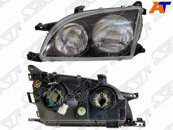 Фара Toyota Avensis (T220) 97-00 / Caldina (T210) 97-99 (Слева/ Галоген/ Ручная регулировка) Sat арт. ST-212-1187L