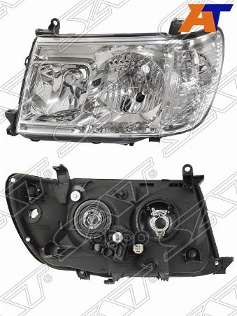 Фара Toyota Land Cruiser (J100) 05-07 (Слева/ Ксенон/Галоген/ под электрокорректор) Sat арт. ST-212-11H9-EML