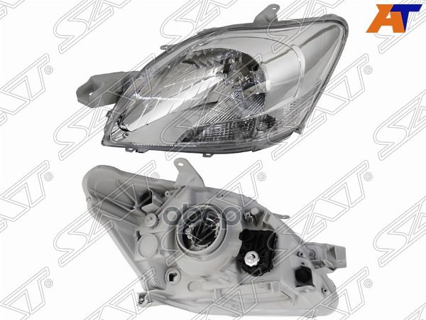 Фара Toyota Belta 05-12 / Yaris 05-13 (Слева/ Галоген/ под электрокорректор/ 4D SED) Sat арт. ST-212-11L4L