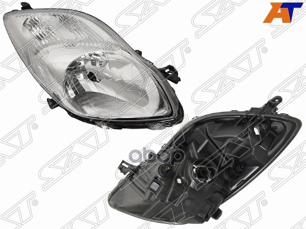 Фара Toyota Vitz 07-10 / Yaris 08-13 (Справа/ Ручная регулировка/ 3/5D HBK) Sat арт. ST-212-11P3R