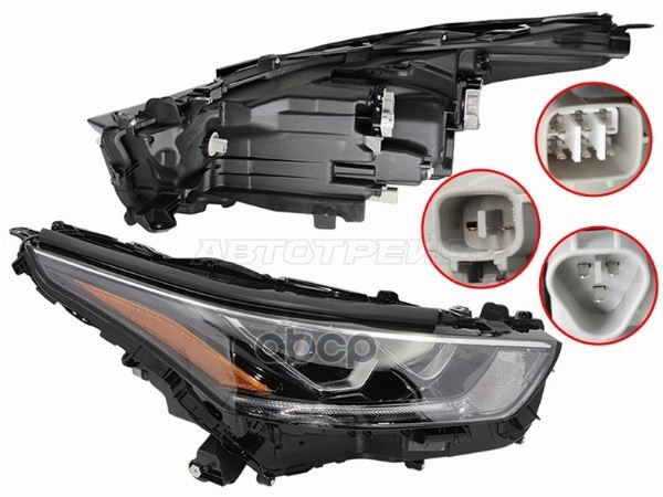 Фара Toyota Highlander 19- (Справа/ LED/ С электрокорректором/ Линза) Sat арт. ST-212-11TH4R