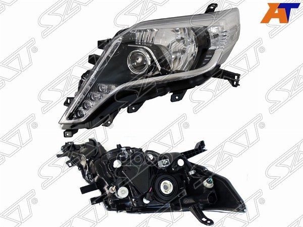 Фара Toyota Land Cruiser Prado (J150) 13-17 (Слева/ LED/Галоген/ ДХО/ С электрокорректором) Sat арт. ST-212-11Y5L