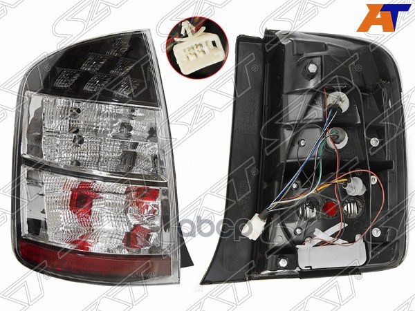 Фонарь задний Toyota Prius (NHW20) 03-05 (Слева) Sat арт. ST-212-19J8L-UE