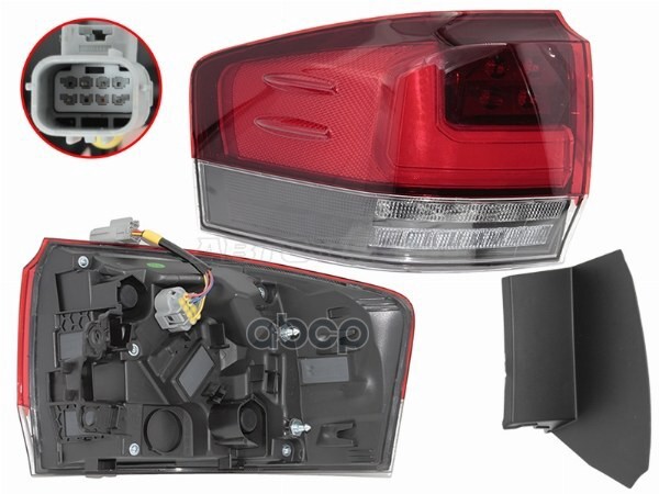 Фонарь задний Toyota Land Cruiser (J300) 21- (Слева/ LED) Sat арт. ST-212-19LCL