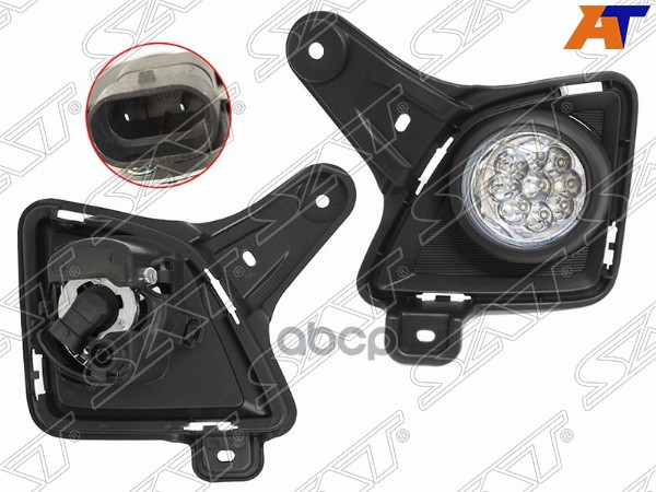 Фара Противотуманная Toyota Hiace/Quantum 10-14 Lh Диодная,С Креплением Sat арт. ST-212-2081DL