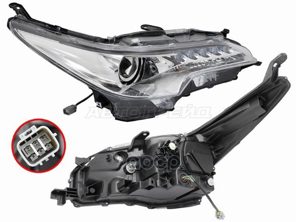 Фара Toyota Fortuner 15-20 (Справа/ LED/ ДХО/ С электрокорректором) Sat арт. ST-212-4232LDR